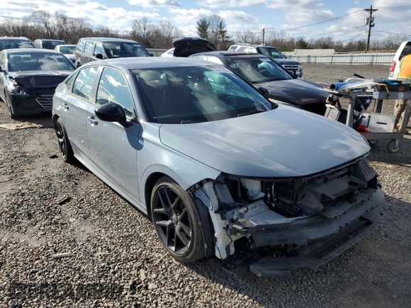 2023 Honda Civic Sedan Sport with VIN 2HGFE2F50PH527232, listed as a Copart auction lot 45183025 with 14,210 mi miles and Salvage Title. Bid and sale history available at carsss.com. Image 4.