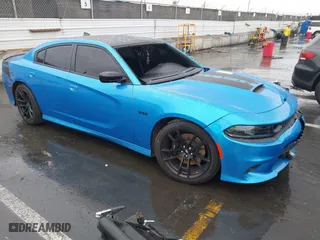 2023 Dodge Charger Scat Pack Widebody with VIN 2C3CDXGJ1PH608211, listed as a IAAI auction lot 41713049 with 3,951 mi miles. Bid and sale history available at carsss.com. Image 1.