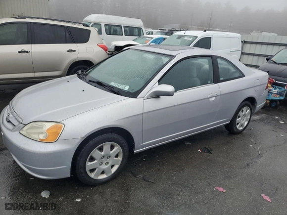 2001 Honda Civic EX with VIN 1HGEM21921L117826, listed as a Copart auction lot 43539745 with 146,427 mi miles and Clean Title. Bid and sale history available at carsss.com. Image 1.