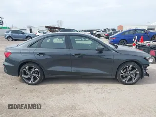 2023 Audi A3 Premium with VIN WAUAUDGYXPA034587, listed as a IAAI auction lot 41713024 with 12,077 mi miles and . Bid and sale history available at DreamBid. Image 13.