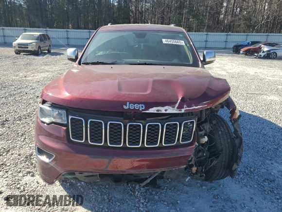 2017 Jeep Grand Cherokee Limited with VIN 1C4RJEBG4HC812987, listed as a Copart auction lot 46455665 with 77,863 mi miles and Salvage Title. Bid and sale history available at carsss.com. Image 5.
