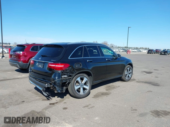 2019 Mercedes-Benz GLC with VIN WDC0G4KBXKF549538, listed as a IAAI auction lot 41878364 with 37,436 mi miles. Bid and sale history available at carsss.com. Image 4.