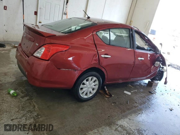 2018 Nissan Versa Sedan SV with VIN 3N1CN7AP8JK393388, listed as a Copart auction lot 51688445 with 102,028 mi miles and Non Repairable. Bid and sale history available at carsss.com. Image 3.