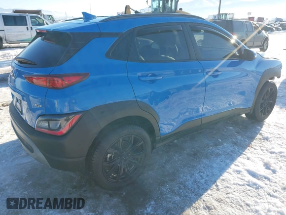 2023 Hyundai Kona SEL with VIN KM8K6CAB3PU956256, listed as a IAAI auction lot 41286226 with 24,973 mi miles. Bid and sale history available at carsss.com. Image 4.