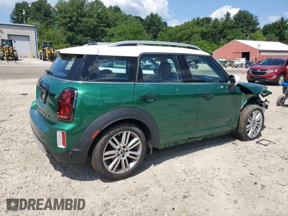 2023 MINI Countryman Cooper S with VIN WMZ83BR07P3P38380, listed as a Copart auction lot 61826885 with 22,348 mi miles and Salvage title. Bid and sale history available at DreamBid. Image 3.