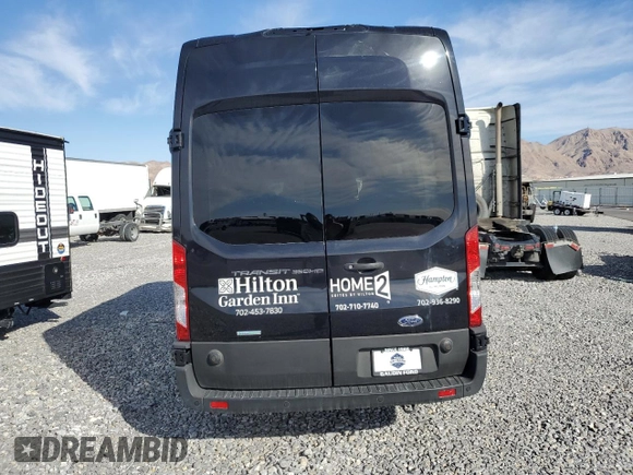 2023 Ford Transit Passenger XL with VIN 1FBVU4XG3PKA55923, listed as a Copart auction lot 47928165 with 83,174 mi miles and Salvage title. Bid and sale history available at DreamBid. Image 6.
