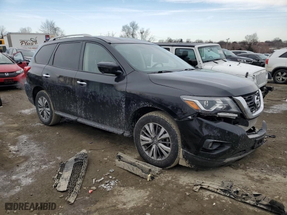 2019 Nissan Pathfinder S with VIN 5N1DR2MM2KC635976, listed as a Copart auction lot 42099875 with NaN miles and Salvage Title. Bid and sale history available at carsss.com. Image 4.