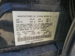 2005 Nissan Altima SL z VIN 1N4AL11DX5N496895, wystawiony jako Copart lot #54426905 z przebiegiem 127 498 mil mil oraz Szkoda całkowita • Salvage title. Historia ofert i sprzedaży dostępna na DreamBid. Obrazek 12.