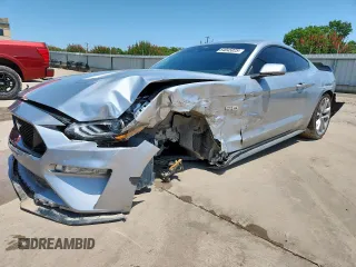 2022 Ford Mustang GT z VIN 1FA6P8CF5N5148696, wystawiony jako Copart lot #64045025 z przebiegiem 23 300 mil mil oraz Szkoda całkowita • Salvage title. Historia ofert i sprzedaży dostępna na DreamBid. Obrazek 1.