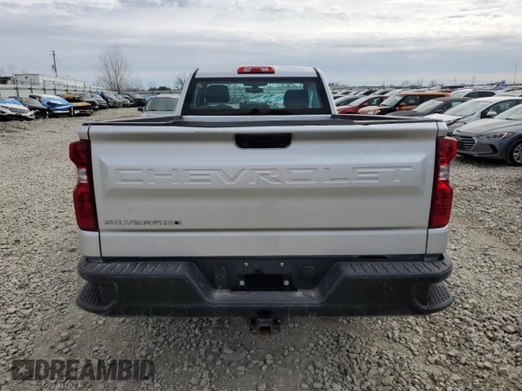 2021 Chevrolet Silverado 1500 Work Truck with VIN 3GCNWAEF1MG168996, listed as a Copart auction lot 47639315 with 62,564 mi miles and Salvage Title. Bid and sale history available at carsss.com. Image 6.
