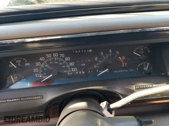 1999 Buick LeSabre Limited with VIN 1G4HR52K0XH457113, listed as a Copart auction lot 75426654 with 194,700 mi miles and Salvage Title. Bid and sale history available at DreamBid. Image 9.