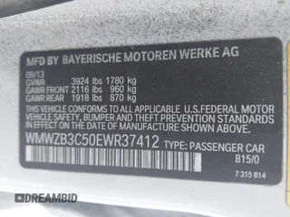 2014 MINI Countryman z VIN WMWZB3C50EWR37412, wystawiony jako IAAI lot #42330526 z przebiegiem 139 310 mil mil oraz . Historia ofert i sprzedaży dostępna na DreamBid. Obrazek 9.