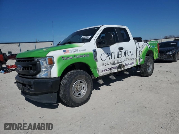2021 Ford Super Duty F-250 SRW XL with VIN 1FT7X2B63MED50805, listed as a Copart auction lot 45662635 with 88,970 mi miles and Salvage Title. Bid and sale history available at carsss.com. Image 1.