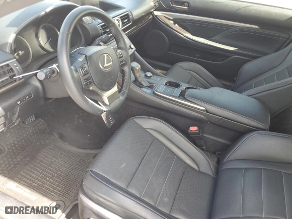 2015 Lexus RC 350 with VIN JTHSE5BC0F5000900, listed as a Copart auction lot 74698454 with 0 mi miles and Salvage Title. Bid and sale history available at carsss.com. Image 7.