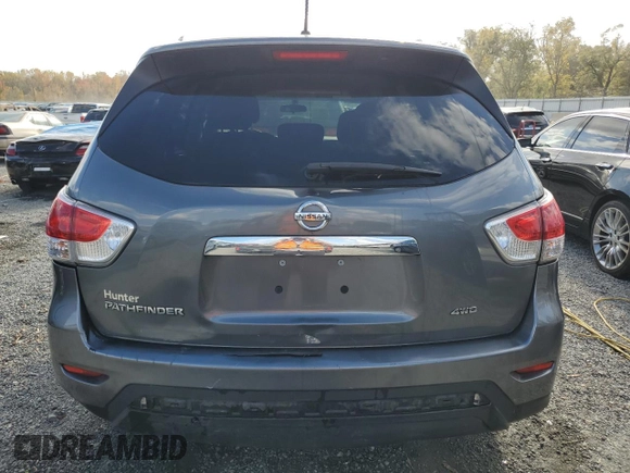 2016 Nissan Pathfinder S with VIN 5N1AR2MM8GC615600, listed as a Copart auction lot 78164564 with 48,477 mi miles and Salvage Title. Bid and sale history available at carsss.com. Image 6.