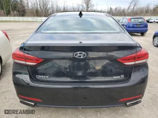 2015 Hyundai Genesis 3.8L with VIN KMHGN4JE4FU095807, listed as a Copart auction lot 53539985 with 213,208 mi miles and Clean Title. Bid and sale history available at carsss.com. Image 6.