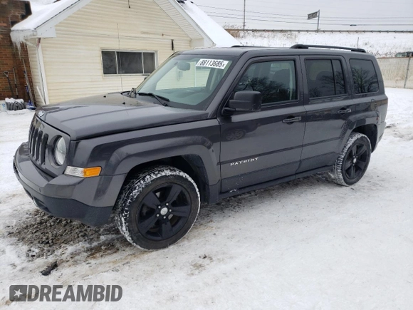 2017 Jeep Patriot Latitude with VIN 1C4NJPFB7HD131242, listed as a Copart auction lot 88113685 with 113,640 mi miles and Salvage Title. Bid and sale history available at DreamBid. Image 1.