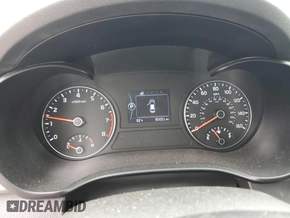 2017 Kia Optima EX with VIN 5XXGU4L35HG158389, listed as a Copart auction lot 59822505 with 80,051 mi miles and Salvage title. Bid and sale history available at DreamBid. Image 9.