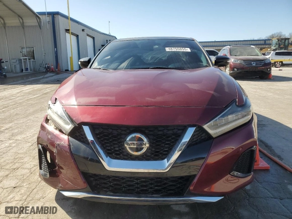 2020 Nissan Maxima SL with VIN 1N4AA6DV8LC361169, listed as a Copart auction lot 48755855 with 43,456 mi miles and Salvage Title. Bid and sale history available at carsss.com. Image 5.