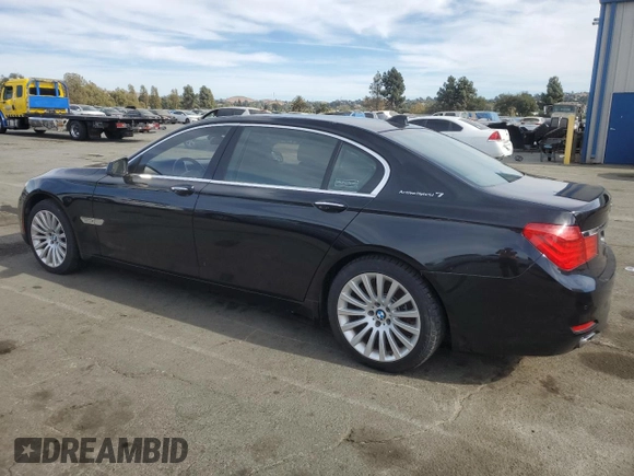 2012 BMW 7 Series with VIN WBAKX8C52CC198431, listed as a Copart auction lot 75295664 with 72,818 mi miles and Clean title. Bid and sale history available at DreamBid. Image 2.