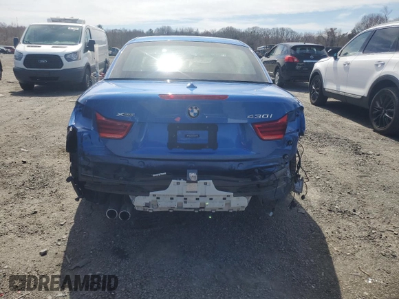2018 BMW 4 Series 430i xDrive with VIN WBA4Z3C52JEC57956, listed as a Copart auction lot 52946715 with 32,269 mi miles and Salvage Title. Bid and sale history available at DreamBid. Image 6.