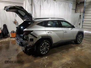 2025 Hyundai Tucson Limited with VIN 5NMJECDE4SH475053, listed as a Copart auction lot 87214574 with 1,299 mi miles and Salvage Title. Bid and sale history available at carsss.com. Image 3.