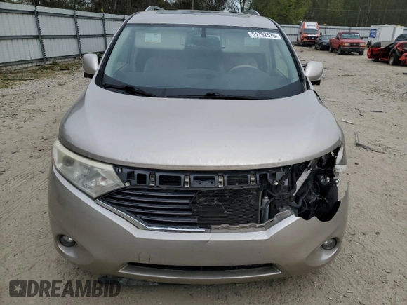 2013 Nissan Quest LE with VIN JN8AE2KP8D9069181, listed as a Copart auction lot 51797575 with 150,095 mi miles and Salvage Title. Bid and sale history available at carsss.com. Image 5.
