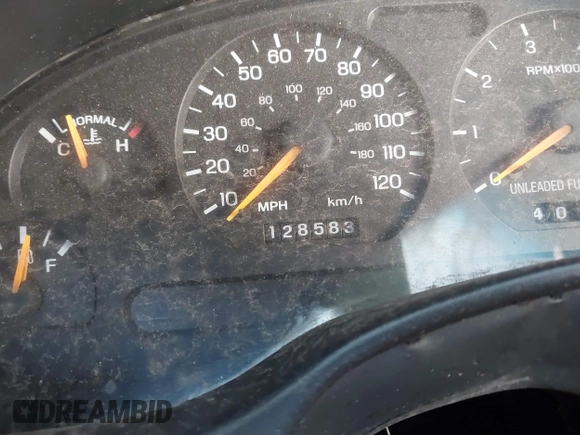 1998 Ford Mustang with VIN 1FAFP4442WF140251, listed as a IAAI auction lot 41230126 with 128,583 mi miles. Bid and sale history available at carsss.com. Image 15.