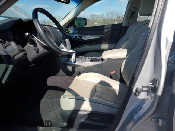 2018 Infiniti Q70 Luxe with VIN JN1BY1PP6JM330507, listed as a Copart auction lot 46118465 with 38,626 mi miles and Salvage title. Bid and sale history available at DreamBid. Image 7.