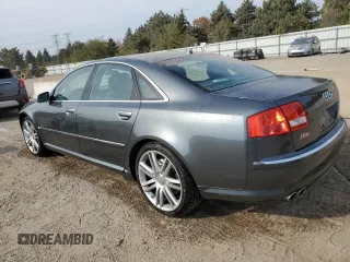 2007 Audi S8 z VIN WAUPN44E97N013501, wystawiony jako Copart lot #74240814 z przebiegiem Nie podano mil oraz Szkoda całkowita • Salvage title. Historia ofert i sprzedaży dostępna na DreamBid. Obrazek 2.
