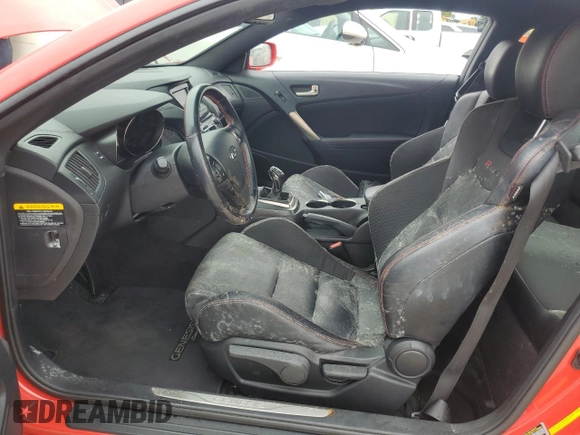 2014 Hyundai Genesis Coupe 2.0T with VIN KMHHT6KD8EU115387, listed as a Copart auction lot 75023754 with Not provided miles and Salvage title. Bid and sale history available at DreamBid. Image 7.