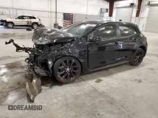 2021 Toyota Corolla Hatchback SE with VIN JTND4MBE9M3122359, listed as a Copart auction lot 77909354 with 53,805 mi miles and Salvage Title. Bid and sale history available at carsss.com. Image 1.
