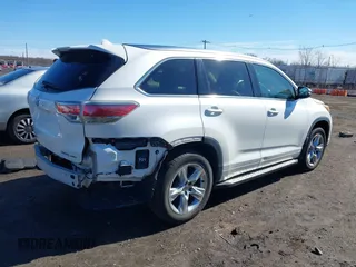 2015 Toyota Highlander Limited z VIN 5TDDKRFH0FS103616, wystawiony jako IAAI lot #41791228 z przebiegiem 132 288 mil mil oraz . Historia ofert i sprzedaży dostępna na DreamBid. Obrazek 4.