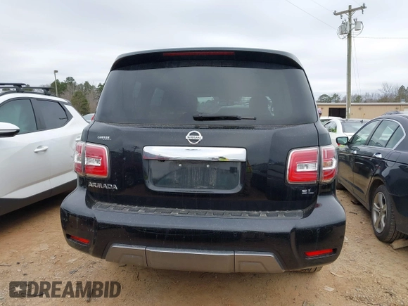 2020 Nissan Armada SL with VIN JN8AY2NCXL9616093, listed as a IAAI auction lot 41520384 with 72,369 mi miles. Bid and sale history available at carsss.com. Image 16.