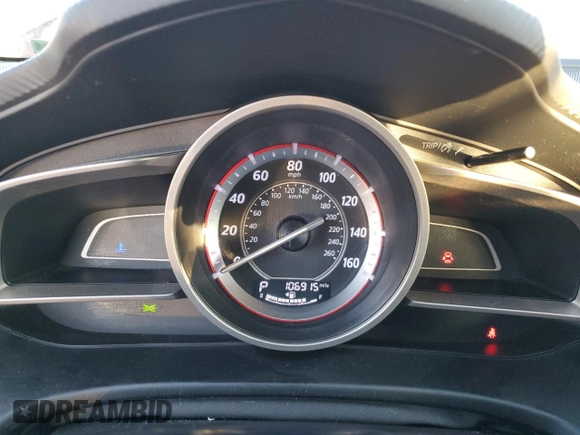 2014 Mazda 3 i SV with VIN JM1BM1T78E1185394, listed as a Copart auction lot 88788315 with 106,915 mi miles and Salvage Title. Bid and sale history available at DreamBid. Image 9.
