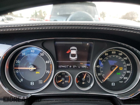 2013 Bentley Continental GT with VIN SCBFC7ZA5DC085043, listed as a Copart auction lot 74474123 with 107,442 mi miles and . Bid and sale history available at DreamBid. Image 9.