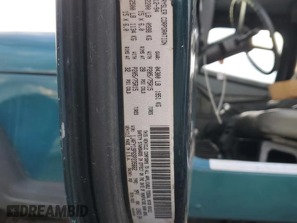 1995 Jeep Wrangler S with VIN 1J4FY19P6SP235662, listed as a Copart auction lot 47806625 with 160,994 mi miles and Clean Title. Bid and sale history available at carsss.com. Image 12.