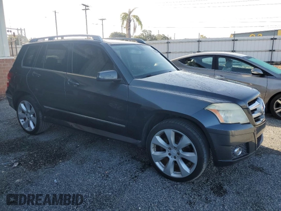 2010 Mercedes-Benz GLK 350 with VIN WDCGG5GBXAF331921, listed as a Copart auction lot 76383884 with 167,691 mi miles and Salvage Title. Bid and sale history available at DreamBid. Image 4.