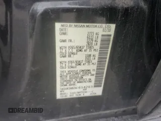 2010 Nissan Pathfinder SE with VIN 5N1AR1NB2AC614263, listed as a Copart auction lot 60896495 with 160,252 mi miles and Salvage title. Bid and sale history available at DreamBid. Image 13.