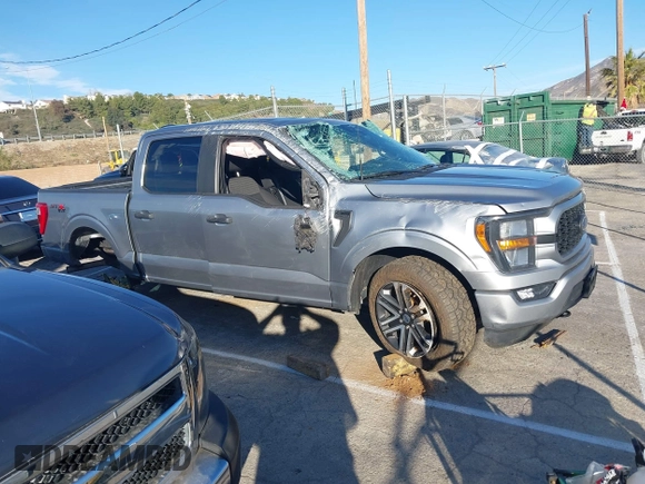 2023 Ford F-150 XL with VIN 1FTFW1E55PKD57059, listed as a IAAI auction lot 41625898 with 49,882 mi miles. Bid and sale history available at carsss.com. Image 13.