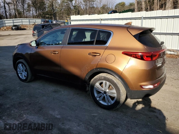 2018 Kia Sportage LX with VIN KNDPMCAC0J7447496, listed as a Copart auction lot 49890975 with 76,702 mi miles and Salvage Title. Bid and sale history available at carsss.com. Image 2.