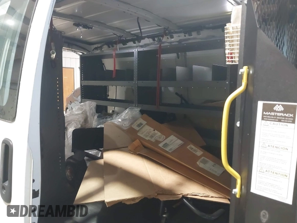 2021 Chevrolet Express Cargo with VIN 1GCWGAFP4M1160480, listed as a IAAI auction lot 42621437 with 99,142 mi miles and . Bid and sale history available at DreamBid. Image 8.