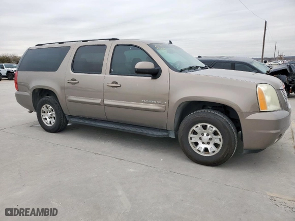 2007 GMC Yukon XL SLE with VIN 1GKFC16J47R249550, listed as a Copart auction lot 44410315 with 0 mi miles and Salvage Title. Bid and sale history available at carsss.com. Image 4.