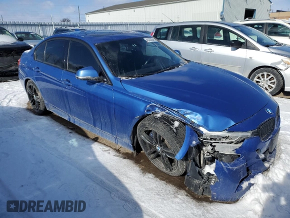 2013 BMW 3 Series 335i xDrive with VIN WBA3B9C56DF585606, listed as a Copart auction lot 46233045 with 213,218 mi miles and Salvage Title. Bid and sale history available at carsss.com. Image 4.
