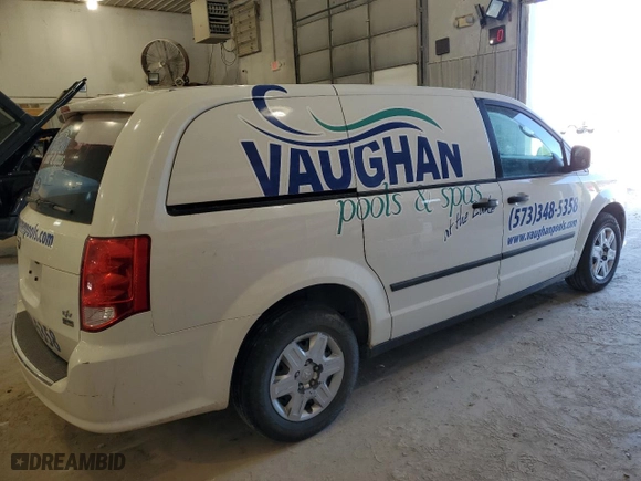 2013 Ram Cargo Van Tradesman with VIN 2C4JRGAGXDR759619, listed as a Copart auction lot 49061485 with 168,842 mi miles and Salvage Title. Bid and sale history available at carsss.com. Image 3.