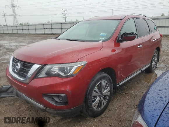 2018 Nissan Pathfinder S with VIN 5N1DR2MM8JC620865, listed as a Copart auction lot 58672415 with 131,647 mi miles and Clean title. Bid and sale history available at DreamBid. Image 1.