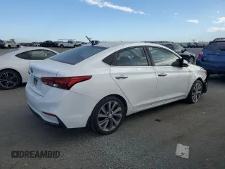 2018 Hyundai Accent Limited with VIN 3KPC34A35JE018975, listed as a Copart auction lot 74818524 with 57,063 mi miles and Salvage Title. Bid and sale history available at carsss.com. Image 3.