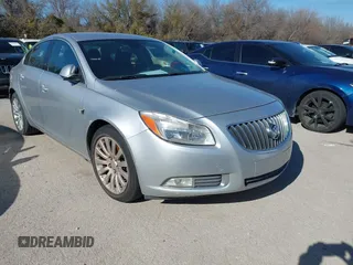 2011 Buick Regal CXL RL3 with VIN W04GR5ECXB1001961, listed as a IAAI auction lot 41638527 with 162,440 mi miles. Bid and sale history available at carsss.com. Image 1.