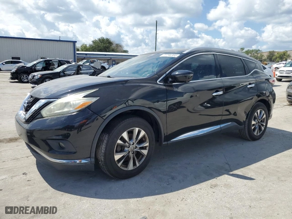 2016 Nissan Murano SV with VIN 5N1AZ2MGXGN117686, listed as a Copart auction lot 72290384 with 147,672 mi miles and Clean Title. Bid and sale history available at carsss.com. Image 1.