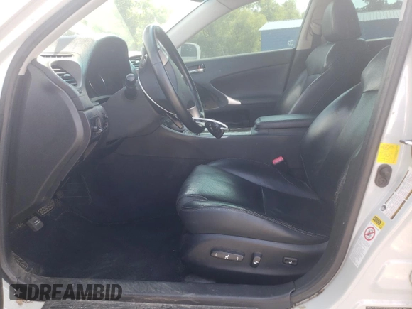 2011 Lexus IS 250 with VIN JTHBF5C24B5146844, listed as a Copart auction lot 62101595 with 161,483 mi miles and Salvage title. Bid and sale history available at DreamBid. Image 7.